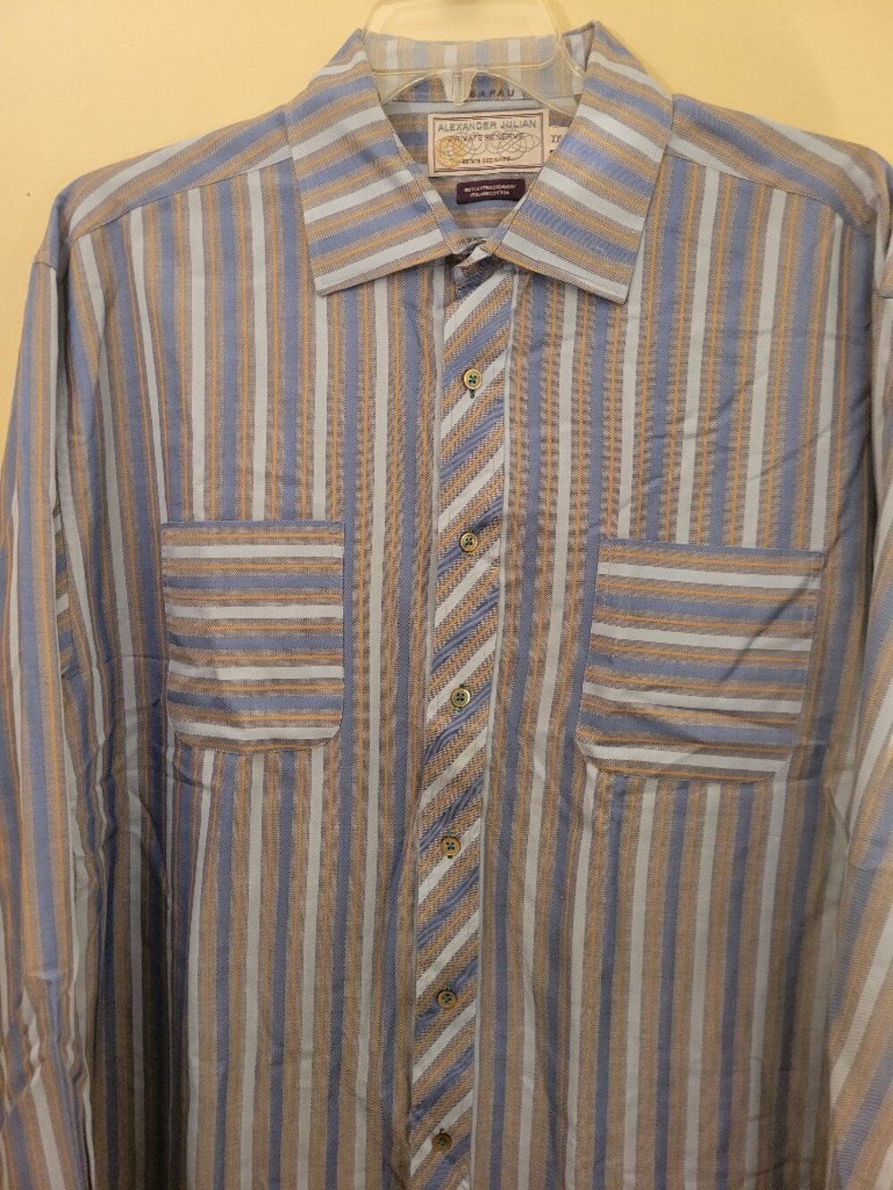 Alexander Julian Private Reserve Handcrafted Men’s Shirt 100% Cotton XXL